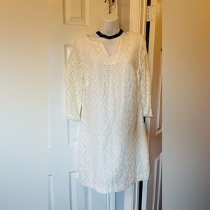 Beautiful cream color (off white)  dress--never been used but I took off tags.
